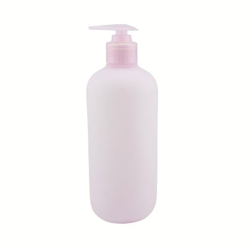 A 750ml white HDPE Boston round bottle featuring rounded shoulders