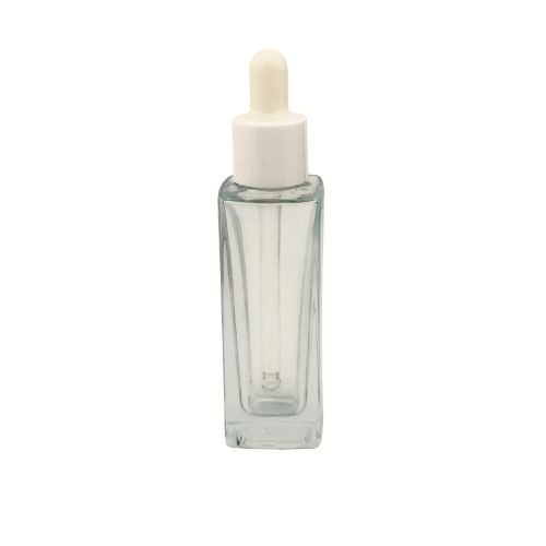 1oz (30ml) Square Glass Dropper Bottle