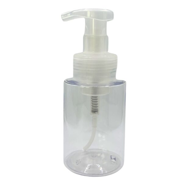 Clear PET Cylinder Foamer Bottle 250ml