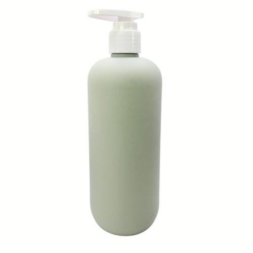 12oz Soft Touch PE Boston Round Bottle with Lotion Pump