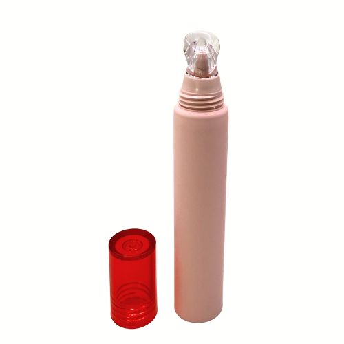 A collection of .33 oz (10 ml) clear flexible lip gloss tubes. The focus is on the translucent silicone applicator tip, designed for smooth, hygienic product distribution.