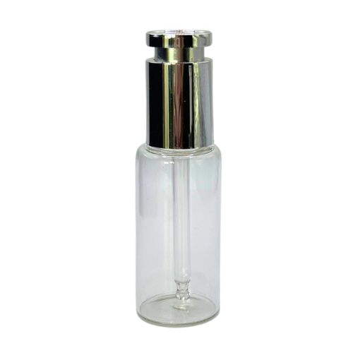 1 oz Clear Glass Twist-Up dropper bottle