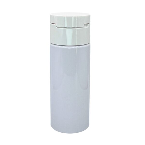 Cylinder Clear PET Plastic Powder Bottle 100g/150g