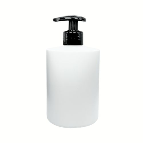 16.9 oz/500ml  HDPE Cylinder Bottle with Lotion Pump
