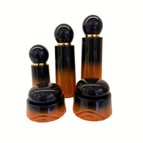 The Luxury Glass Collection: Multi-Volume Glass Bottle and Jar Set