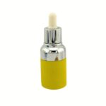 A 30ml clear glass dropper bottle featuring a shiny silver collar and a white rubber bulb pipette.